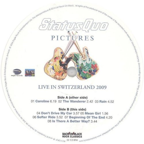 PICTURES: LIVE IN SWITZERLAND 2009 Standard label: Disc 1 Side B