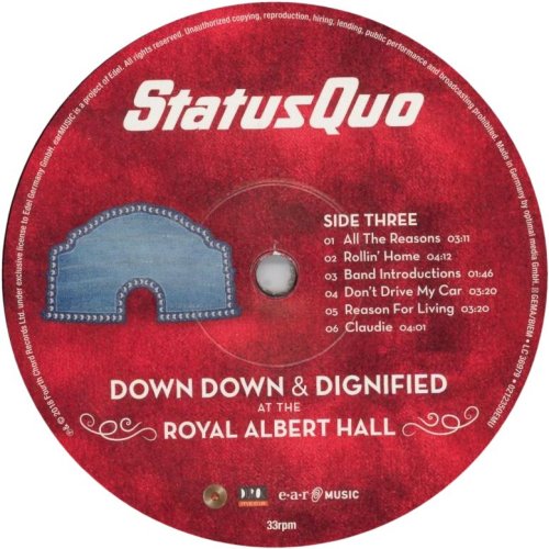 DOWN DOWN AND DIGNIFIED AT THE ROYAL ALBERT HALL Label: Disc 2 Side A