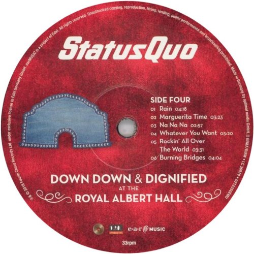 DOWN DOWN AND DIGNIFIED AT THE ROYAL ALBERT HALL Label: Disc 2 Side B
