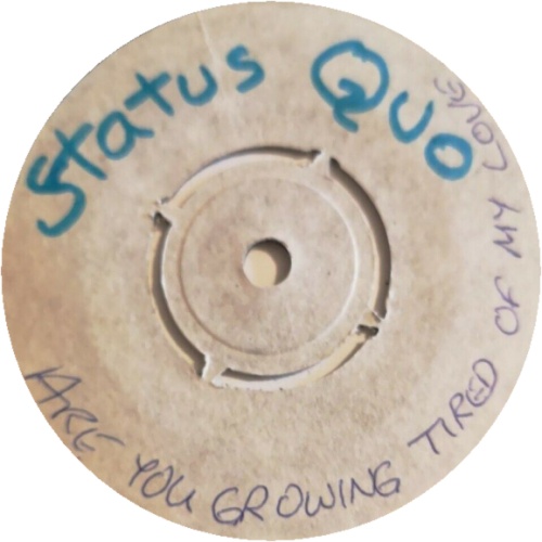 ARE YOU GROWING TIRED OF MY LOVE Promo: W/L Promo Label