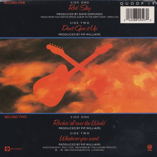 RED SKY Doublepack Picture Sleeve Rear