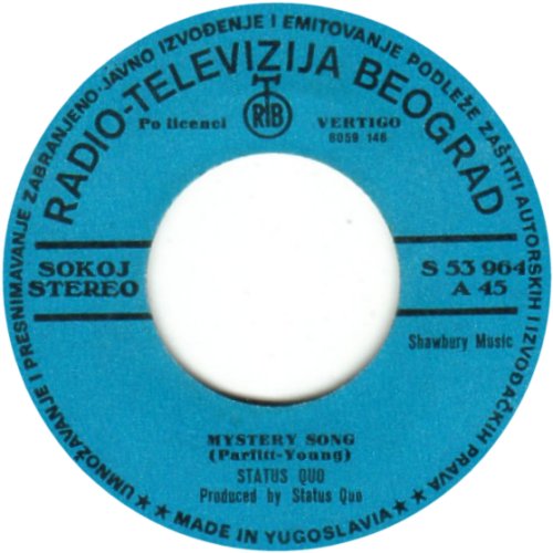 MYSTERY SONG Label Side A