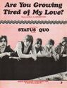 Are You Growing Tired Of My Love Sheet Music