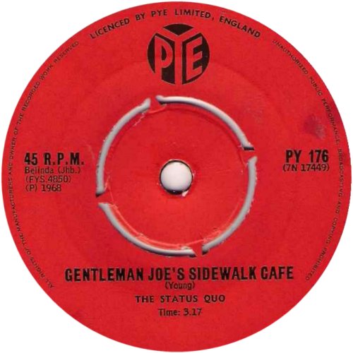 PICTURES OF MATCHSTICK MEN South Africa Label 1 Side B