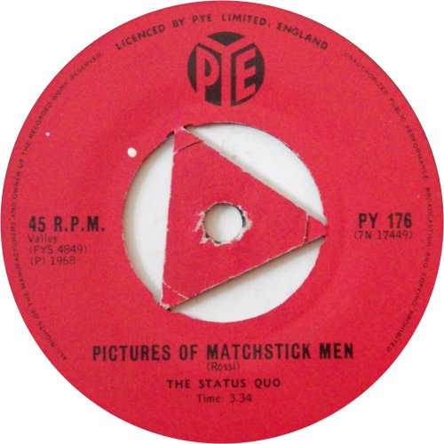 PICTURES OF MATCHSTICK MEN South Africa Label 2 Side A