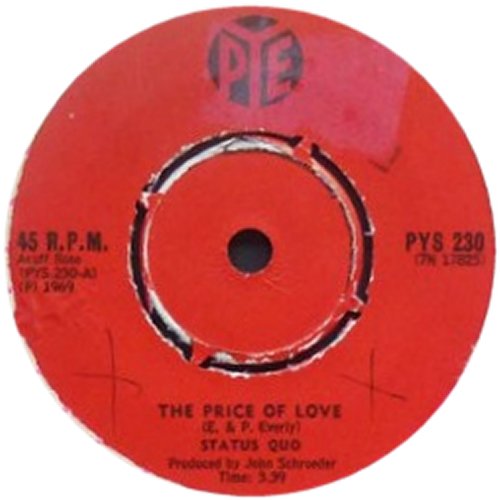 THE PRICE OF LOVE South Africa Label Side A