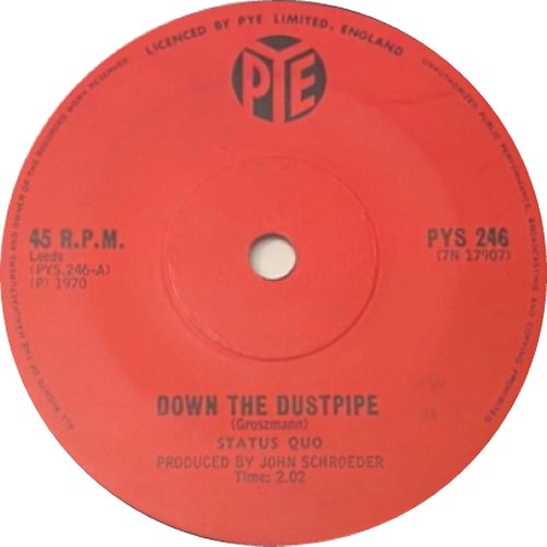 DOWN THE DUSTPIPE South Africa Label 2 Side A