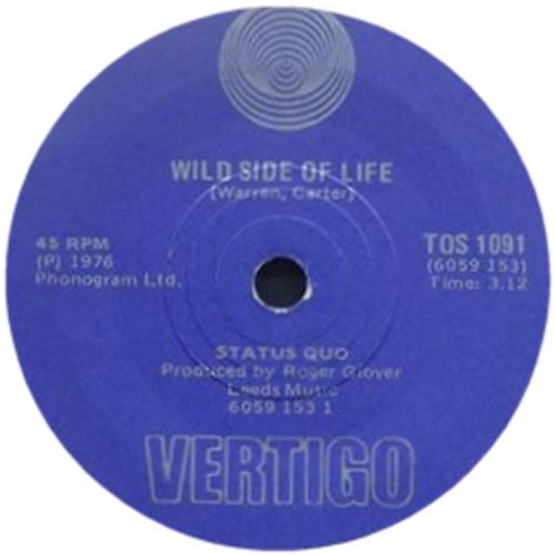 WILD SIDE OF LIFE South Africa Label Side A