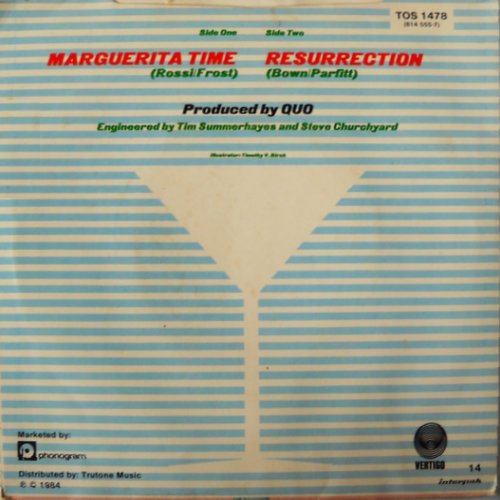 MARGUERITA TIME Picture Sleeve Rear