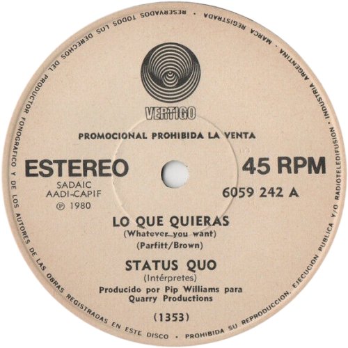 WHATEVER YOU WANT Promo Side A