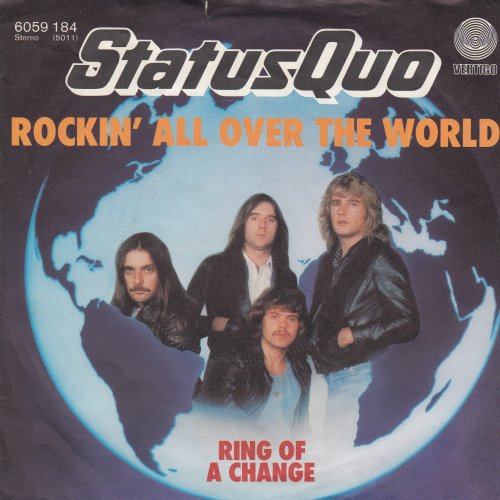 ROCKIN' ALL OVER THE WORLD Picture Sleeve Front