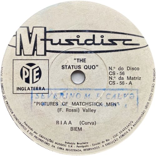 PICTURES OF MATCHSTICK MEN White Label Side A