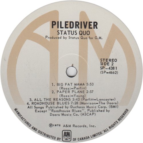 PILEDRIVER Cream Label v3 Side B