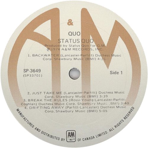QUO Label v1 Side A