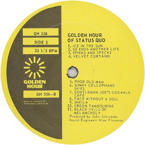 GOLDEN HOUR OF Label v1 Side B