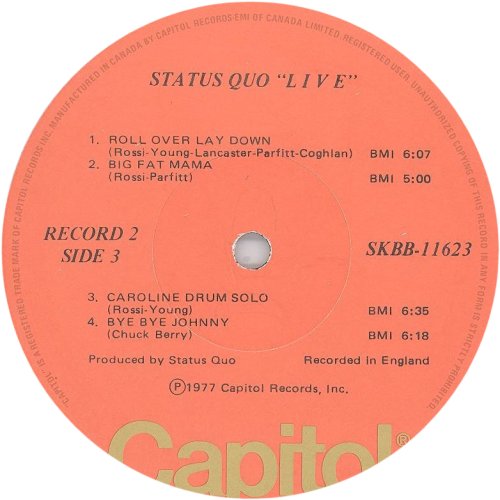 LIVE Salmon / Gold Label - Disc 2 Side A