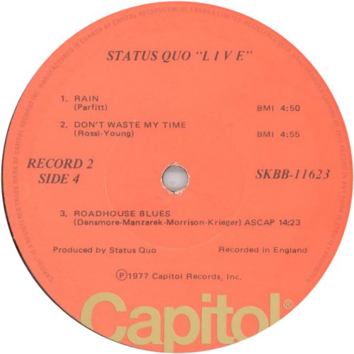 LIVE Salmon / Gold Label - Disc 2 Side B