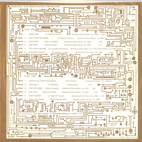 ROCKIN' ALL OVER THE WORLD Inner Sleeve Side B