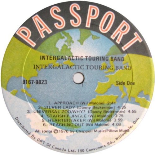 INTERGALACTIC TOURING BAND Label v1 Side A