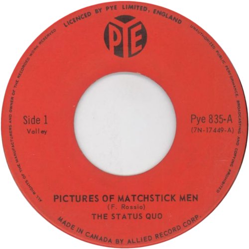 PICTURES OF MATCHSTICK MEN Standard Label Side A