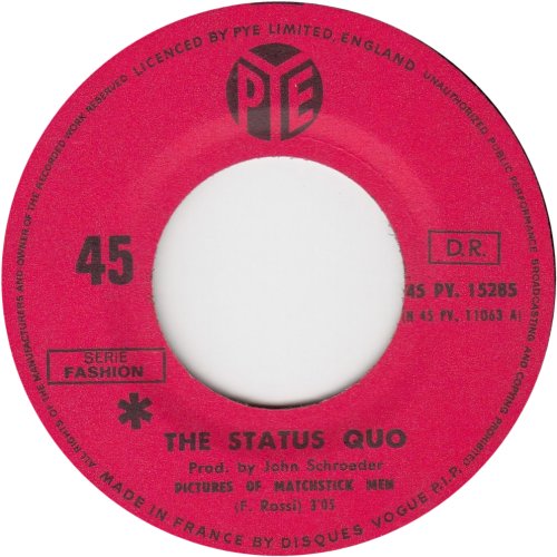 PICTURES OF MATCHSTICK MEN Red Label Side A