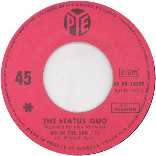 ICE IN THE SUN Red Label Side A