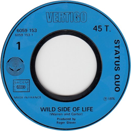 WILD SIDE OF LIFE Blue Injection Label Side A