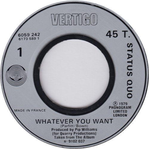 WHATEVER YOU WANT Dinked Silver Injection Label for UK Side A