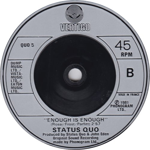 SOMETHING 'BOUT YOU BABY I LIKE Silver Injection Label for UK Side B