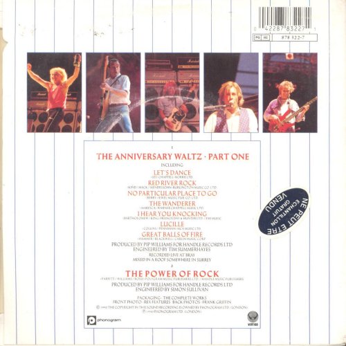 ANNIVERSARY WALTZ PART ONE Picture Sleeve Rear