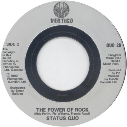 ANNIVERSARY WALTZ PART ONE Dinked Silver Injection Label for UK Side B