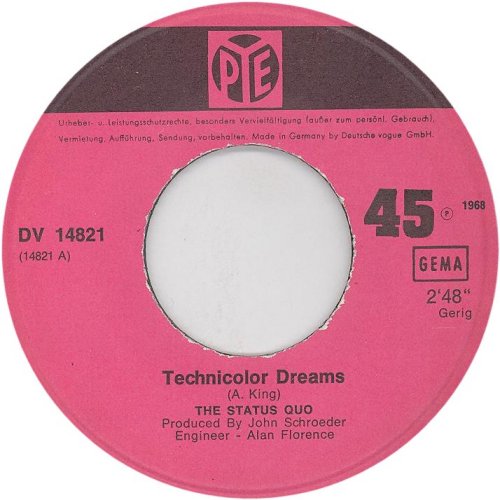 TECHNICOLOR DREAMS Label 2 Side A