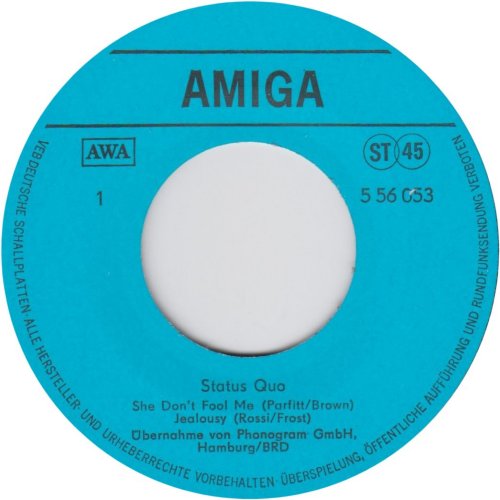 SHE DON'T FOOL ME Label - 1st issue Side A