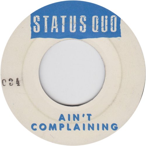 AIN'T COMPLAINING Promo Label Side A