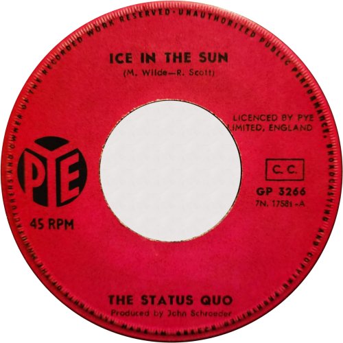 ICE IN THE SUN Push-out Centre Side A