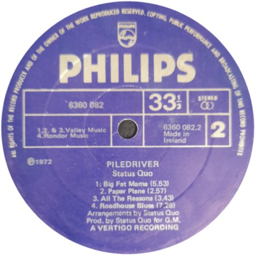 PILEDRIVER Label 2 Side B
