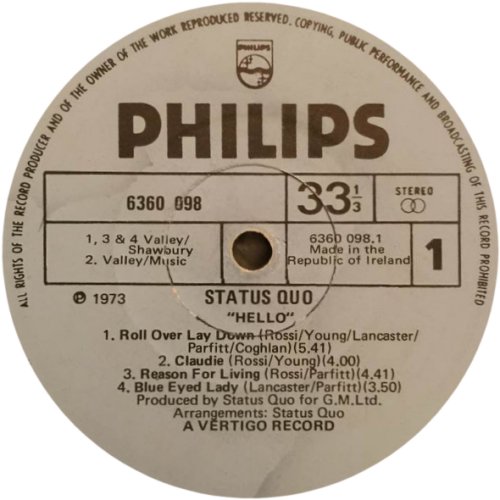 HELLO! Label Side A