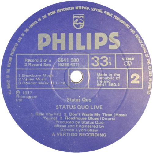 LIVE Disc 2 Label Side B