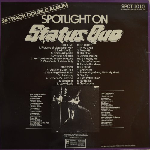 SPOTLIGHT ON STATUS QUO Standard Sleeve Rear
