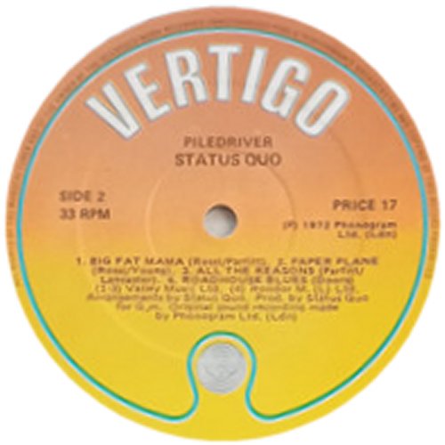 PILEDRIVER (REISSUE) Label Side B