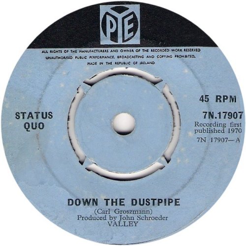 DOWN THE DUSTPIPE Label 1 Side A