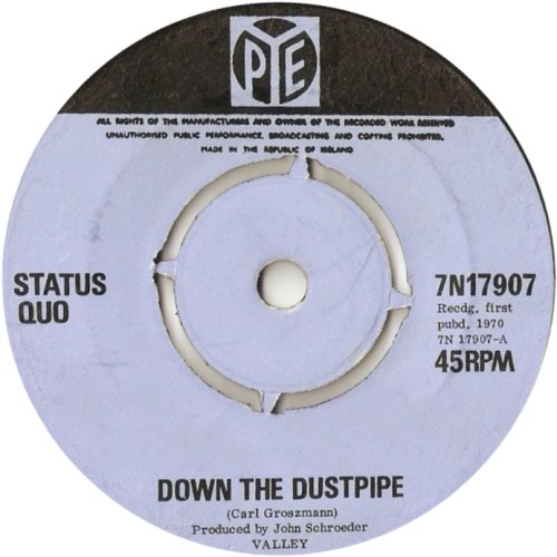 DOWN THE DUSTPIPE Label 2 Side A