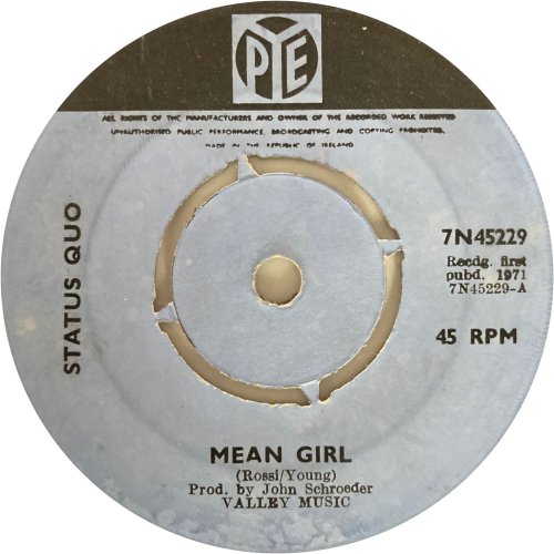 MEAN GIRL Label 1 Side A