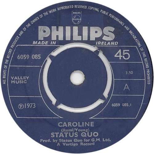 CAROLINE 2nd issue - Philips Label type 2 Side A