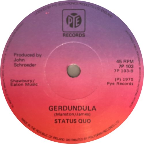 IN MY CHAIR (REISSUE) Label Side B