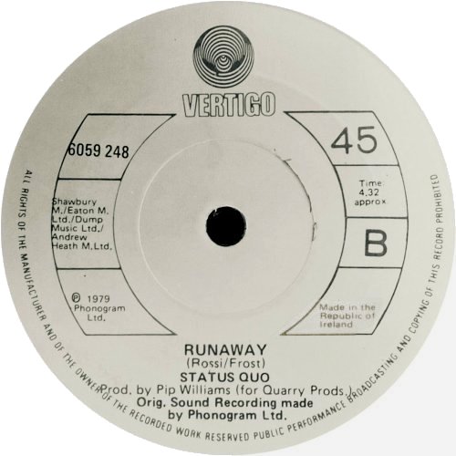 LIVING ON AN ISLAND Label - Solid centre Side B