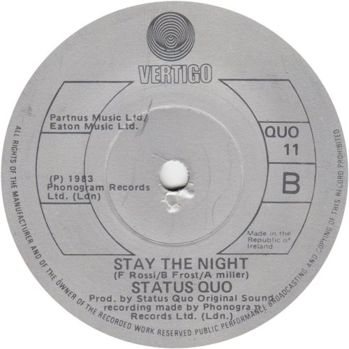 OL' RAG BLUES Label - Solid centre Side B