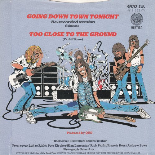 GOING DOWN TOWN TONIGHT UK Picture Sleeve Rear