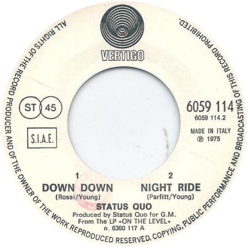 DOWN DOWN Label Side A