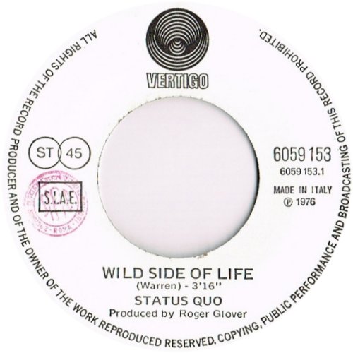 WILD SIDE OF LIFE Label Side A